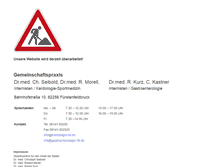 Tablet Screenshot of kardiologie-ffb.de